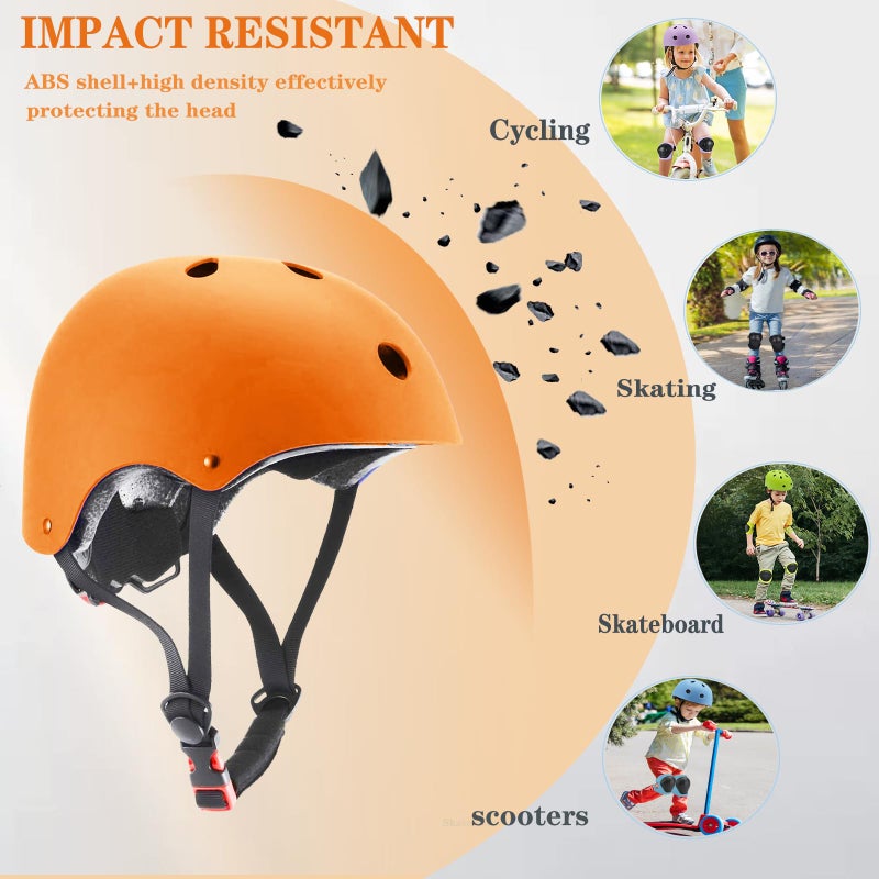 FOOKCIAN Kids Helmet, Toddler Helmets Adjustable Toddler Bike Helmet Youth Sport Kids Protective Gear Ages 2-8/8-14 Years Old Boys Girls Years Old for Multi-Sports Skateboarding,Skating Scooter - Image 3