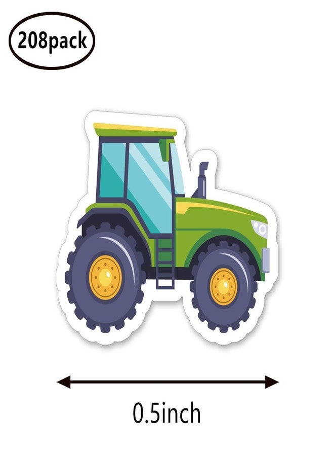 GUVSPTI Farm Tractor Planner Stickers, 0.5in Scrapbooking Kids DIY Calendar Crafting 208-Pack - Image 2