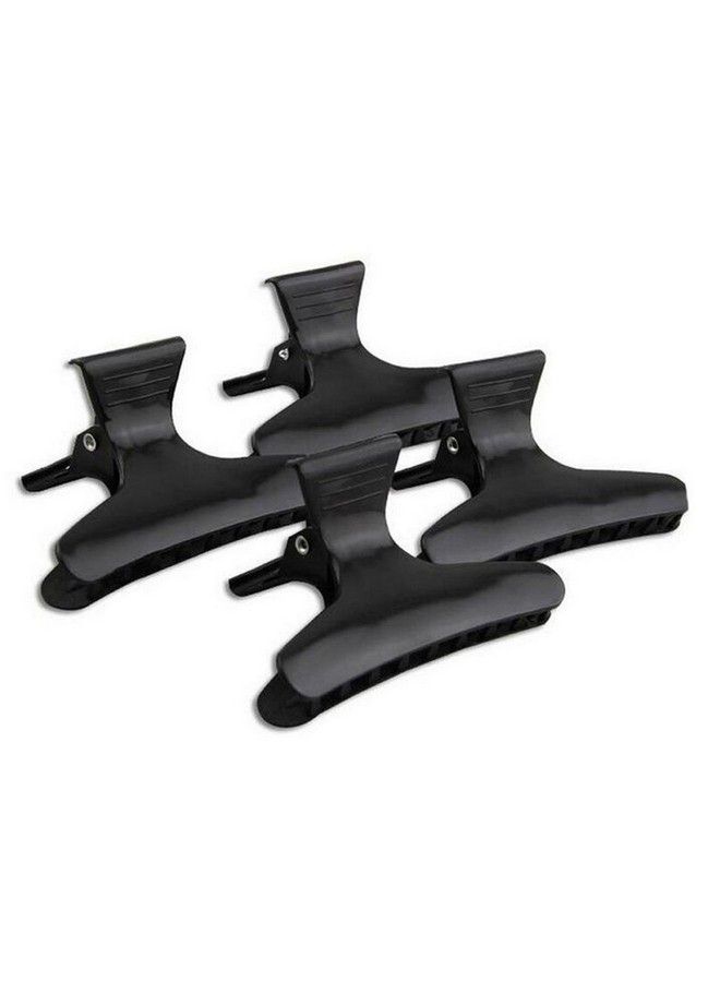 ericotry 12 Black Hairdressers Butterfly Hair Style Styling Hair Clamps Salon Section Clips Clasps Claw Barrettes Hairdressing Salon Tool - Image 1
