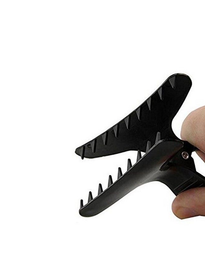 ericotry 12 Black Hairdressers Butterfly Hair Style Styling Hair Clamps Salon Section Clips Clasps Claw Barrettes Hairdressing Salon Tool - Image 3