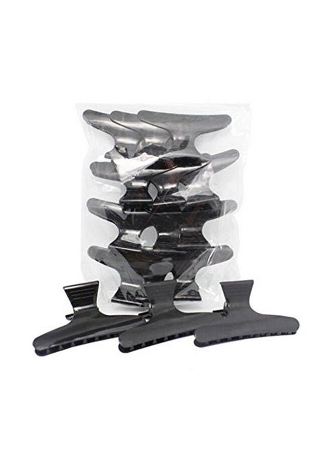 ericotry 12 Black Hairdressers Butterfly Hair Style Styling Hair Clamps Salon Section Clips Clasps Claw Barrettes Hairdressing Salon Tool - Image 5