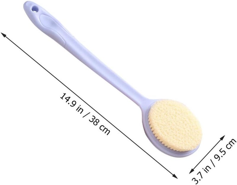 Long Handle Body Bathing Brush Soft Bristles Exfoliating Body Scrub Brush Back Scrubber for Shower Bath Supplies, Suitable for Wet and Dry Skin Cleaning - Image 2