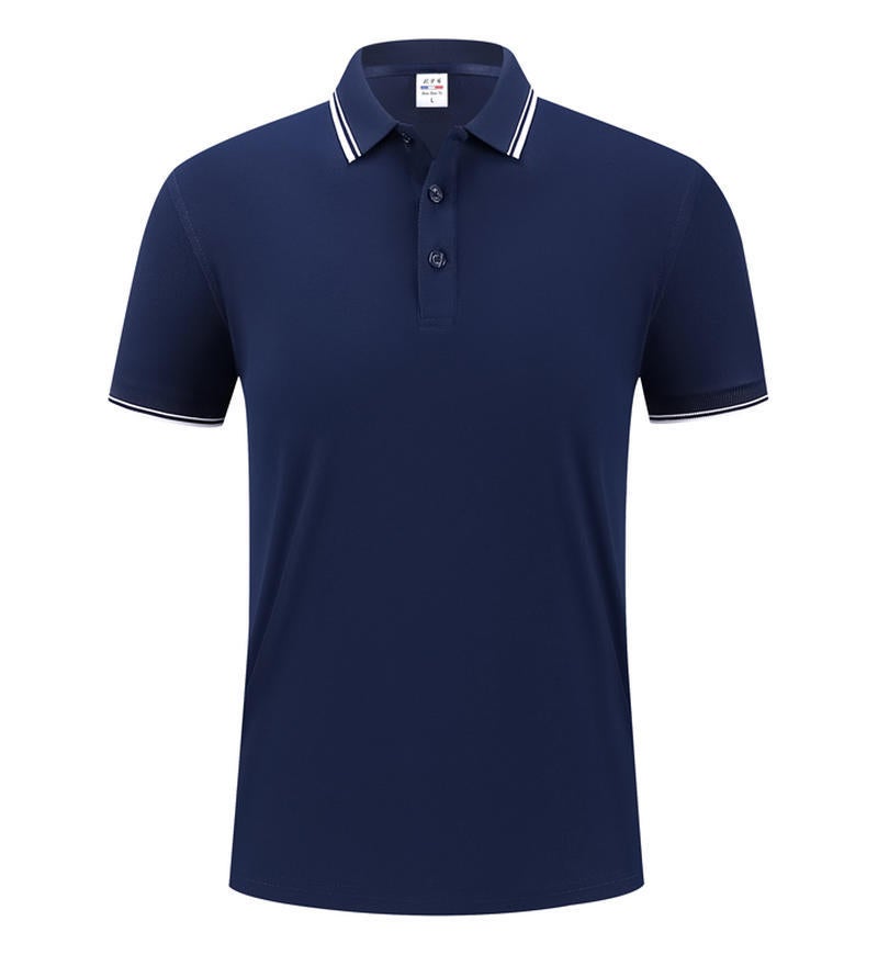 Summer Polo Shirt Lapel Custom Workwear Short-Sleeved T-Shirt Lapel Polo Shirt Workwear Printed Logo Embroider - Image 1