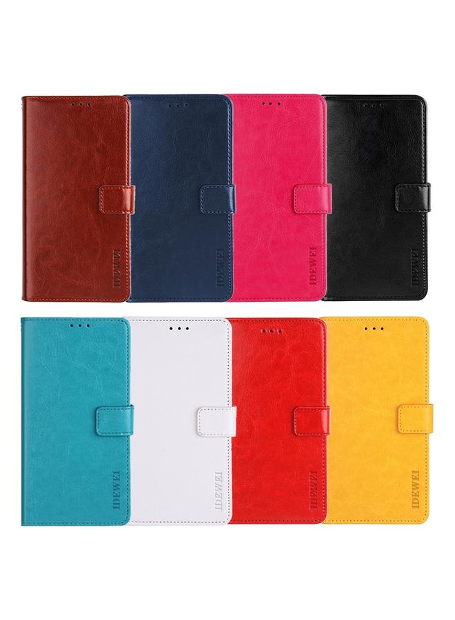 إيدويي جراب هاتف Case For Nothing Phone 2 من الجلد بتصميم Crazy Horse مع حامل - Image 3