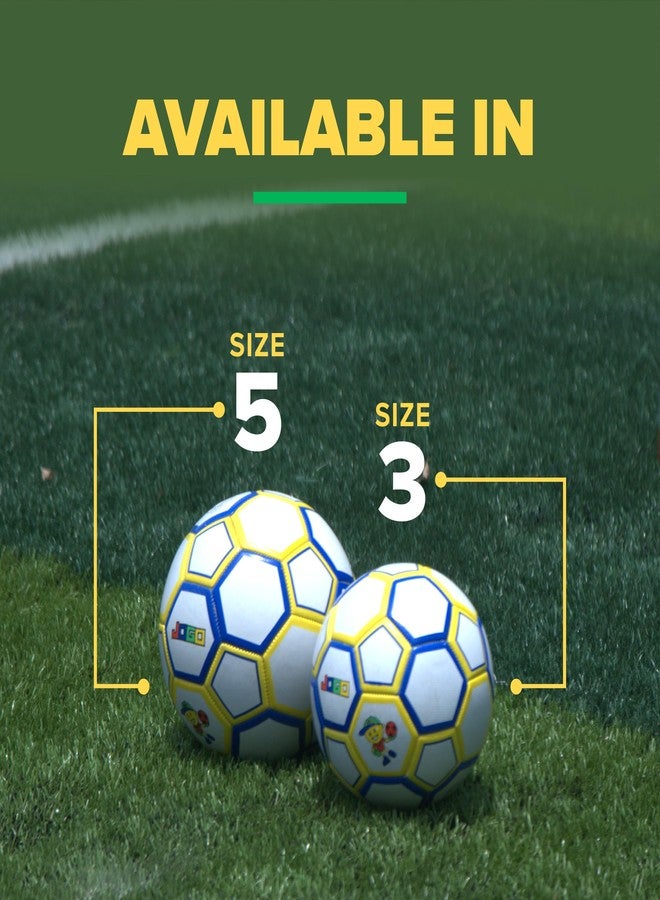 JOGO Kick Football (Size 5) | Lightweight PVC Ball for Kids & Adults | 2-Ply Durable All-Surface Construction | Safe & Non-Toxic for Training & Matches | Vibrant Design - Image 4