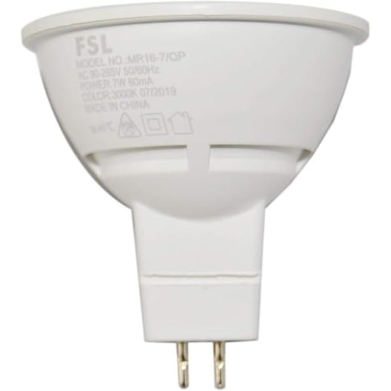 مصباح LED MR16 سبوت 7 وات جى يو 5.3 بجهد التيار المتردد 90-220 فولت أبيض دافئ 3000 كلفن ضمان لمدة سنة عبوة من 10 قطع - Image 5