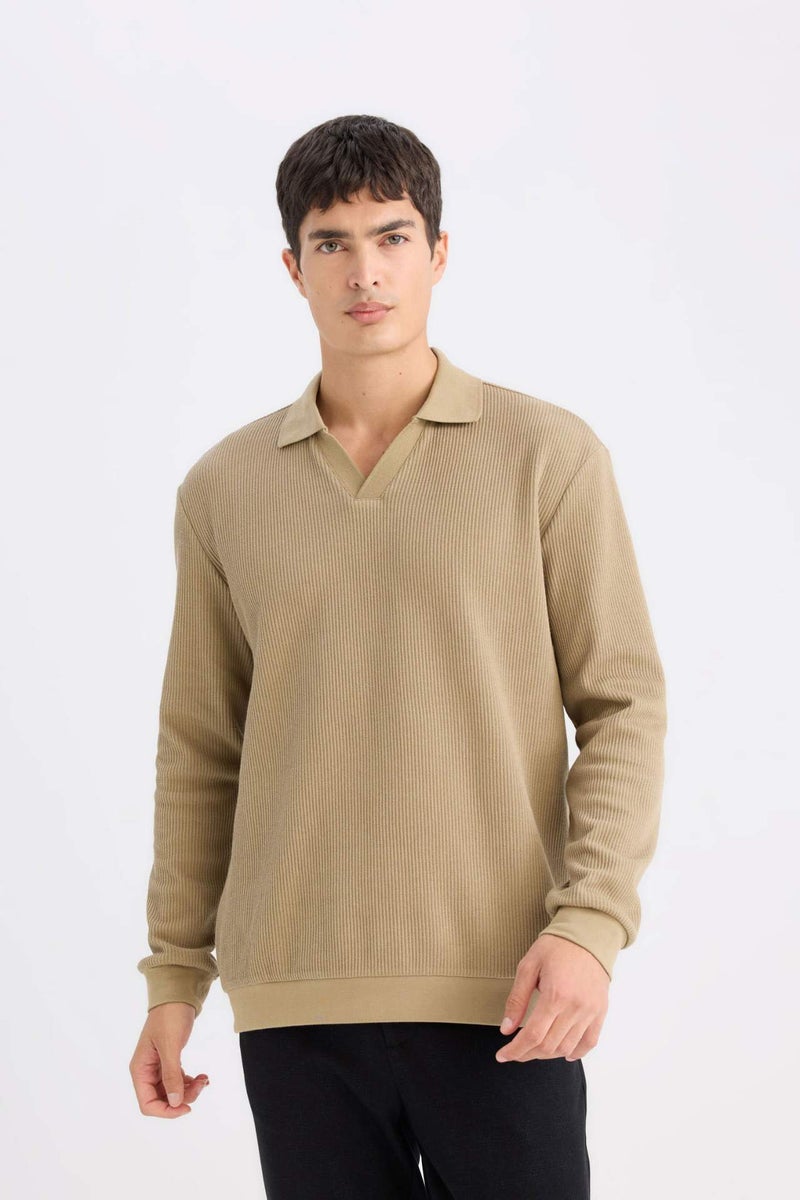 DeFacto Regular Fit Long Sleeve Sweatshirt - Image 1