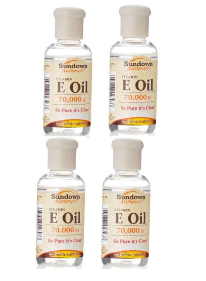 Sundown Pack Of 4 Pieces Vitamin E Oil 70,000 IU 4x75ml - Image 1