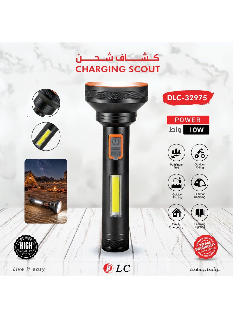Charging Scout LED Flashlight DLC-32975, 10W