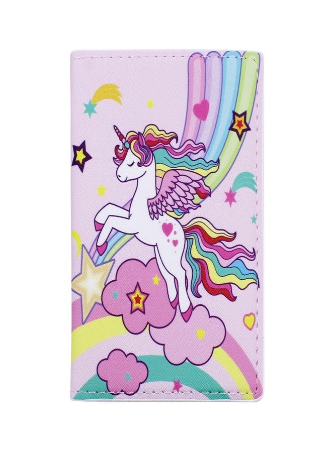 JUMISEE Cute Unicorn Passport Cover PU Leather Passport Holder Slim Travel Wallet Card Case for Women Girls Kids - Image 1