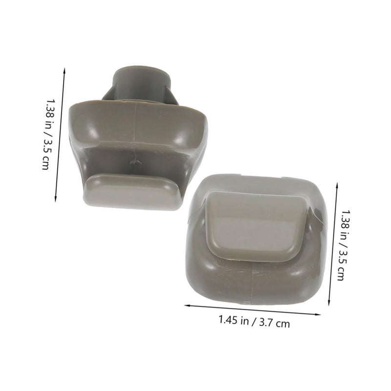 Dark Grey Car Sun Visor Hook Replacement Clip Easy Install Maintain - Image 3