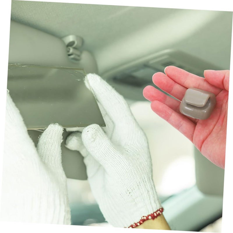 Dark Grey Car Sun Visor Hook Replacement Clip Easy Install Maintain - Image 5