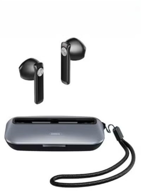 True Wireless Headset Bluetooth 5.3 Chip - Noise Canceling Stereo IPX Water Resistant Motion Touch Control TWS with Microphone Handsfree, 13mm Dynamic Audible - (Black)