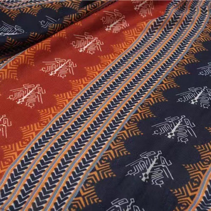 Yeieeo Boho Floral Scarf for Women Lightweight Floral Printed Scarf Fall Winter Fashion Fringed Shawl(24) - Image 3