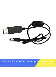5V to 9V12VUSB conversion line mobile power connection router connection line boost line with switch5V to 9V DC: 3.5x1.35 5V to 9V DC: 3.5x1.35