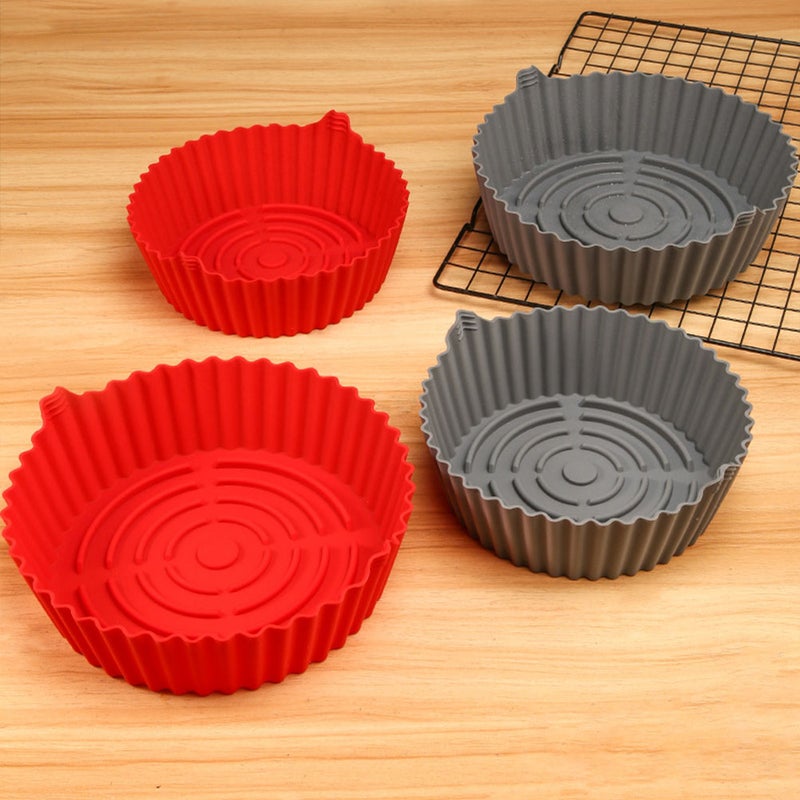 Non-Stick Air Fryer Fryer Silicone Pot Double Handle Air Fryer Liner - Image 5