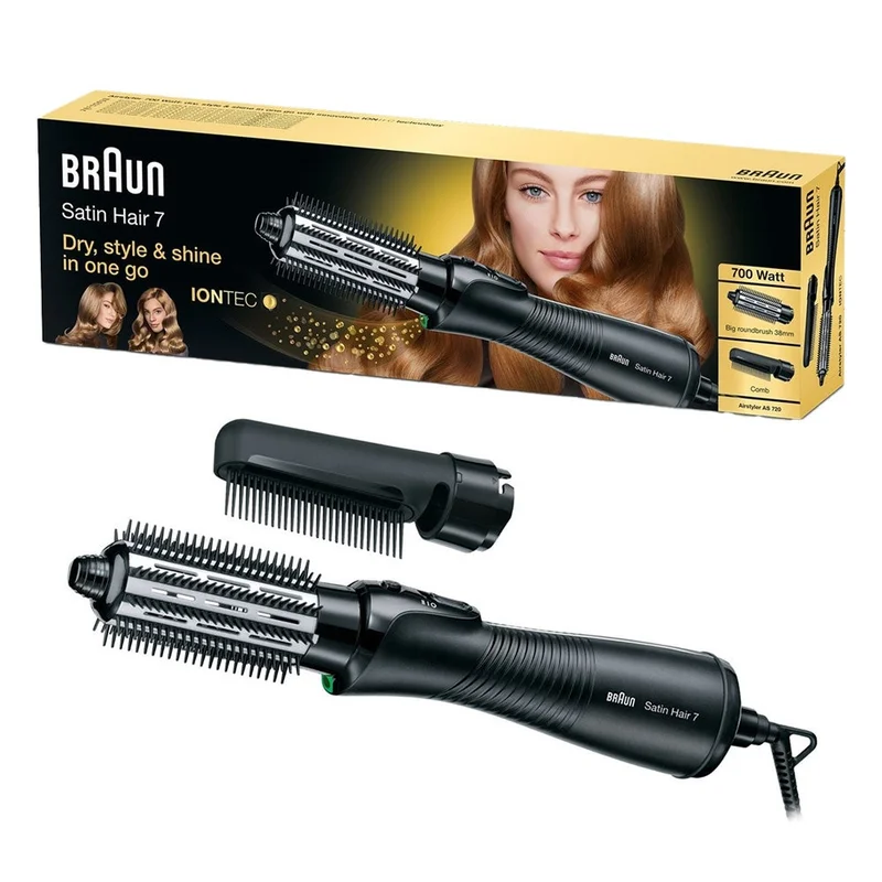 Braun Satin Hair 7, Airstyler with IONTEC Technology and 2 Styling Attachments - AS 720