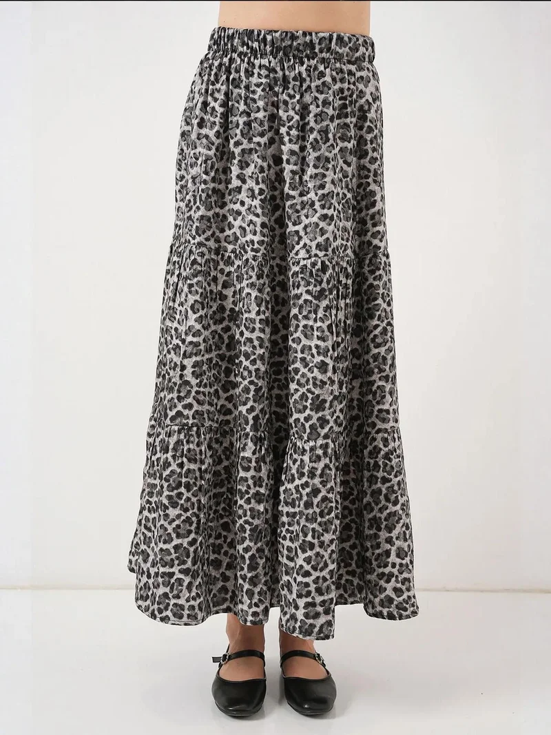 BIG DART BDART Maxi Skirt with Patterned Design