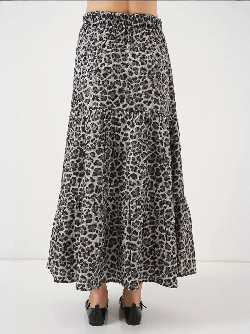 BIG DART BDART Maxi Skirt with Patterned Design