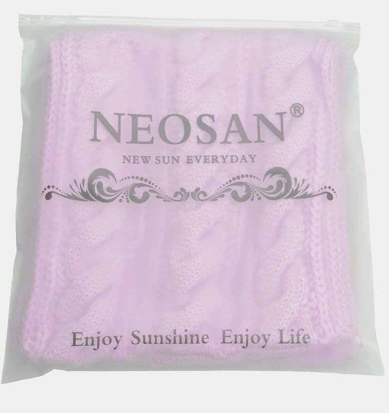 NEOSAN Womens Thick Ribbed Knit Winter Infinity Circle Loop Scarf Twist Grape - Image 4