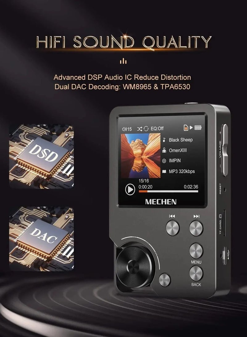 High Quality Lossless MP3 Player MECHEN M30 HiFi With 64GB 128GB Memory Card Support (64G)  - Image 3