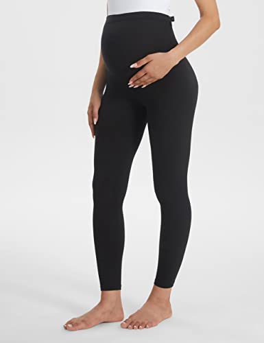 Buttergene Women's Maternity Leggings over the Belly Pregnancy Active Wear Workout Yoga Tights Pants - Image 2