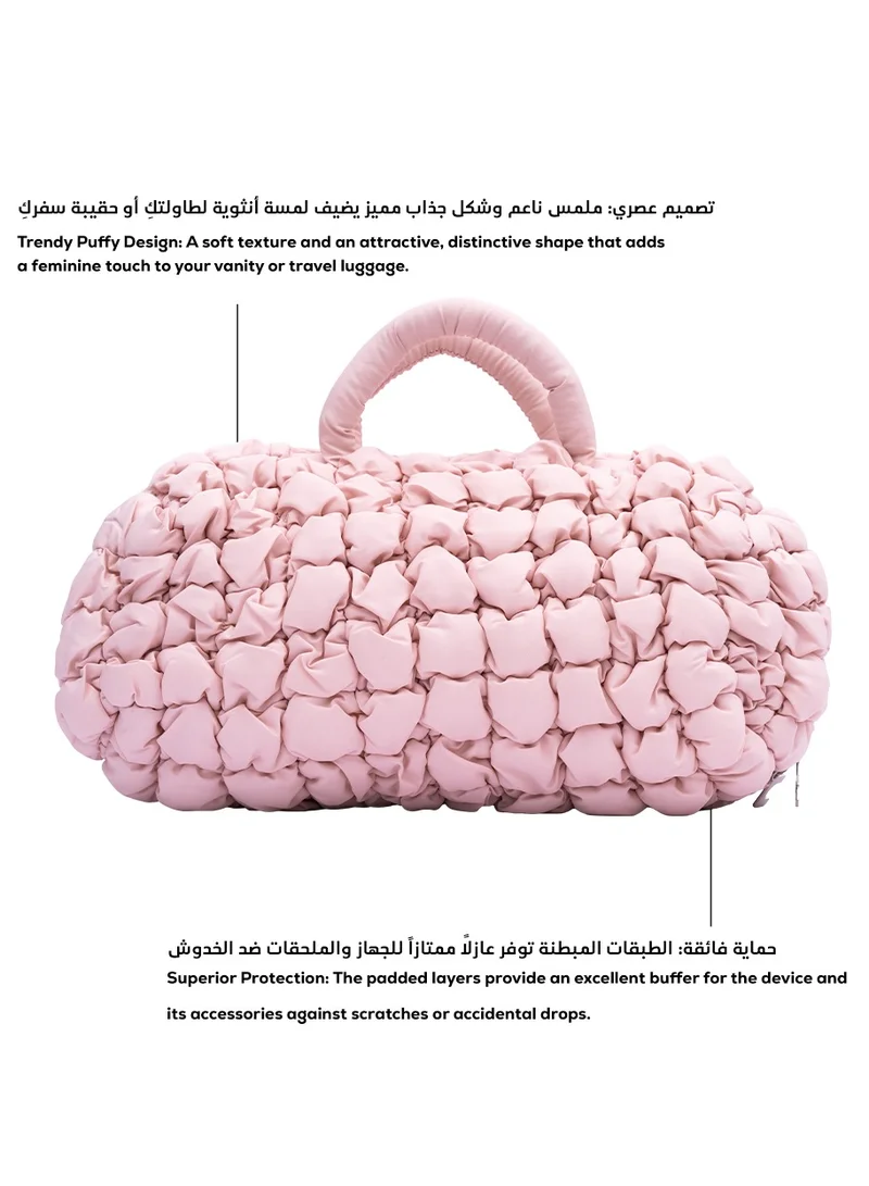 CLARA Clara Luxury Hair Tool Storage Bag – Quilted Protective Case for Styling Devices & Accessories