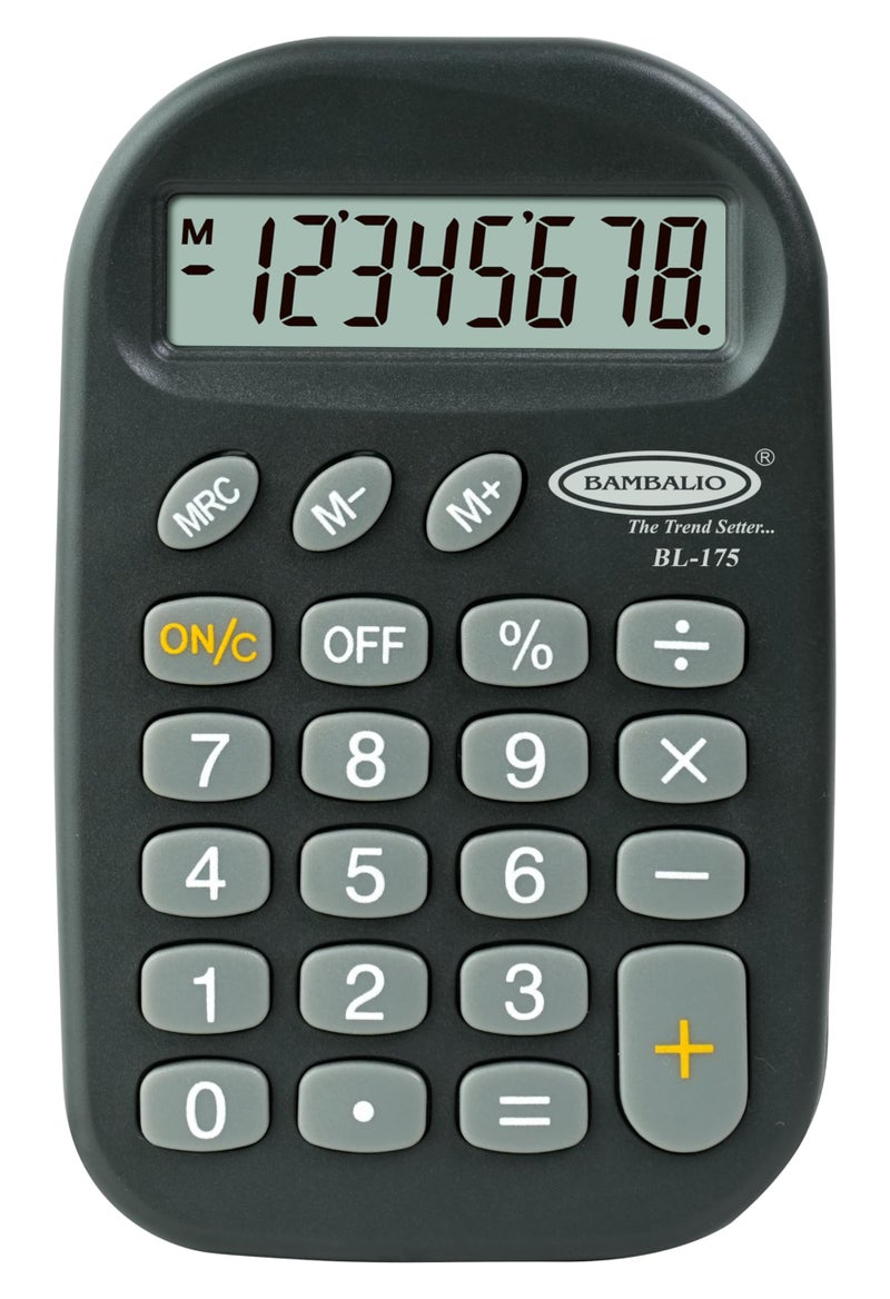 Bambalio 8 Digits BL-175 Pocket Size Electronic Calculator 3 Years Warranty - Image 1