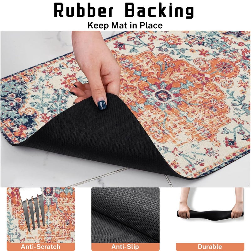 Ideasonna Absorbent Pet Dog Bowl Mat for Food and Water, Pet Cat Food Feeding Mat with Non Slip Rubber Backing, Dog Food Mats for Floors Waterproof, 12"x20" - Image 4
