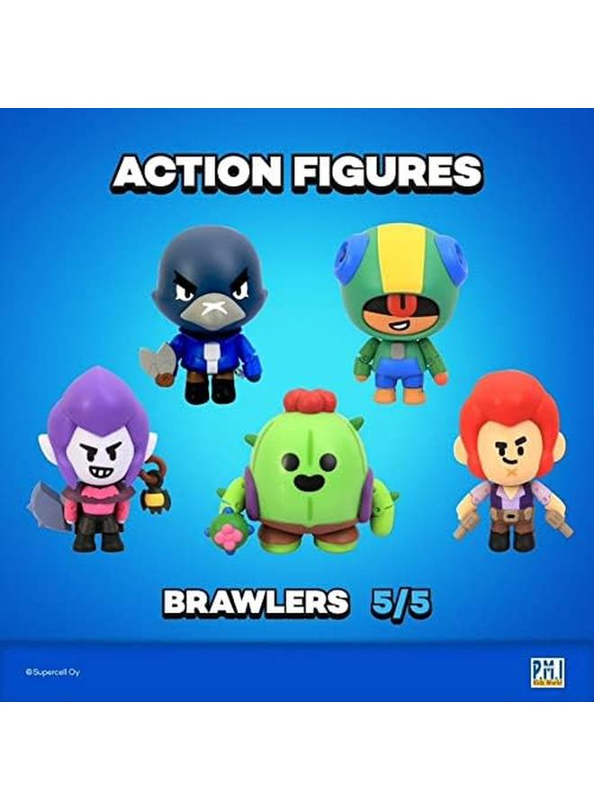 براول_ستارز مجموعة شخصيات مجسمة S1 مكونة من 5 قطع متعددة الألوان - Image 2