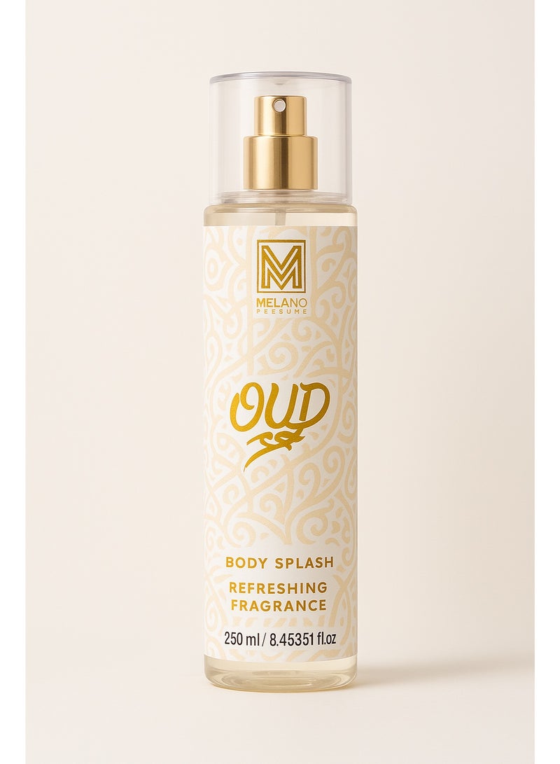 ميلانوفارما Melano Pharma - Oud Body Lotion 200ml & Body Splash - Image 2