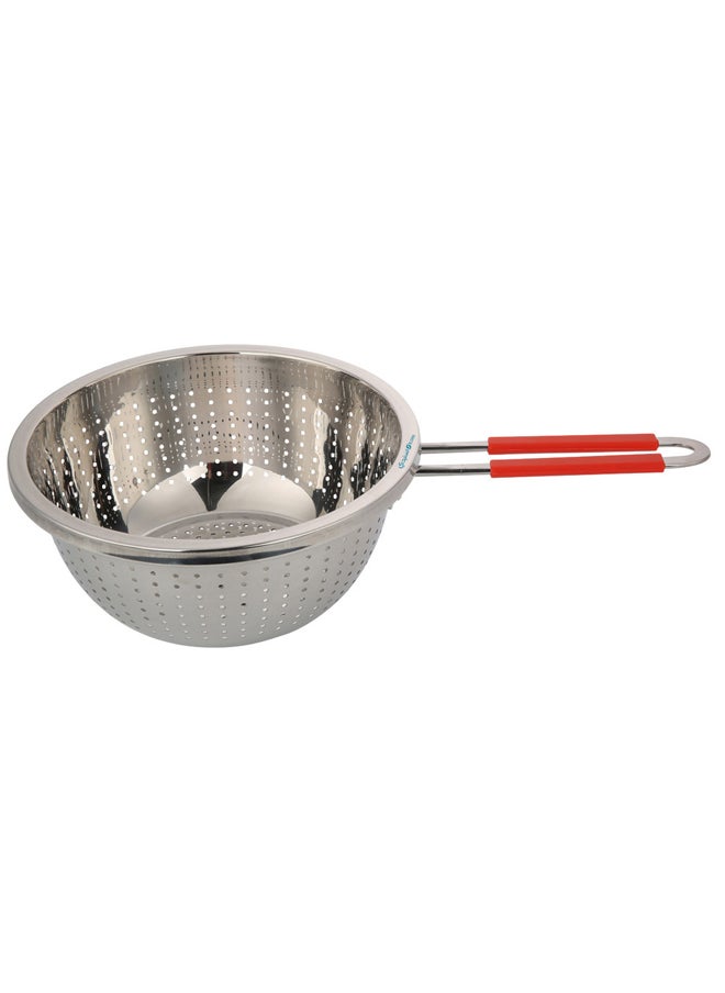 AL SANIDI Stainless steel rice strainer, Rice, Vegetables and fruits strainer, Silver, Size 20 Cm  - Image 2