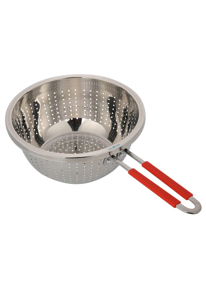 AL SANIDI Stainless steel rice strainer, Rice, Vegetables and fruits strainer, Silver, Size 20 Cm  - Image 3