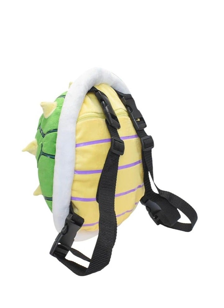 Generic - Turtle Costume Backpack - Green Koopa Troopa Turtle Shell Bag - Soft Stuffed Cartoon Toy - 11.5 Inches - Image 1