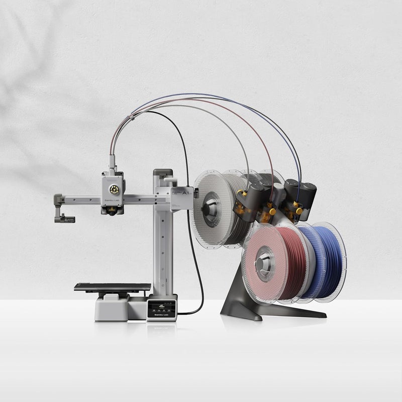 Bambu Lab A1 mini Combo · Multi-Color Printing · Active Flow Rate Compensation · Full Auto Calibration · Plug-N-Play · Active Motor Noise Cancelling · Bed Slinger Multi-Color - Image 3