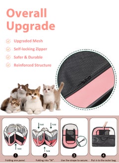 Kidle Folding Pet Tent Dog Cage Cat Playpen Dogs Kennel Cat Tent Puppy Sleep Fence 73*73*43cm  - Image 3