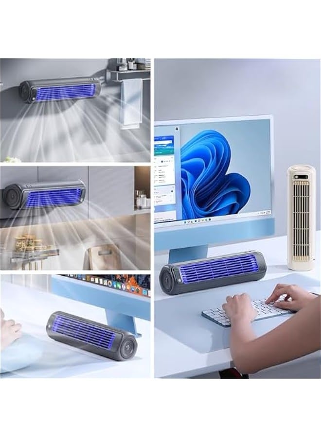 Libiyi Cooling Ace, Outfany Cooling Ace, Cooling Ace Air Conditioner Cooling Fan, with 3 Speeds & LED Touch Screen, Air Cooler for Room Patio (Gray), 066 - Image 5