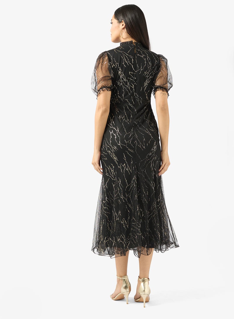 Khizana Sparkling Mesh Dress - Image 2