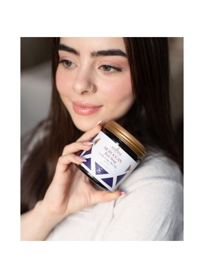 AFRICANANPC Original Moroccan Soap Blue Nila by Africana NPC 300g – The Secret to Soft, Radiant, and Flawless Skin - Image 2
