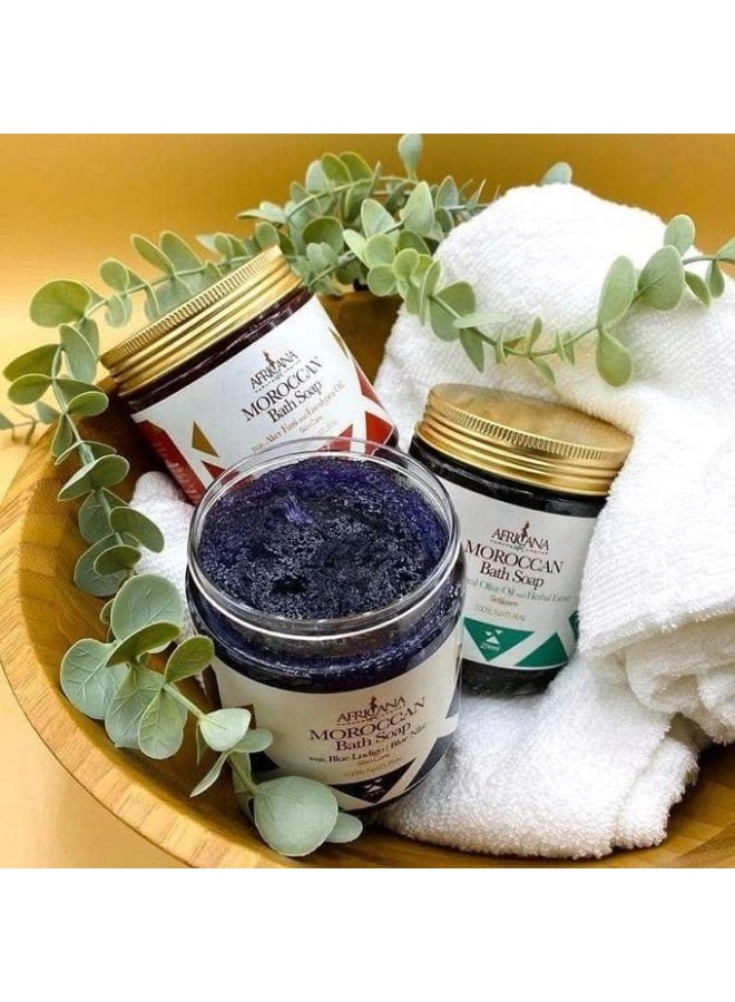 AFRICANANPC Original Moroccan Soap Blue Nila by Africana NPC 300g – The Secret to Soft, Radiant, and Flawless Skin - Image 3
