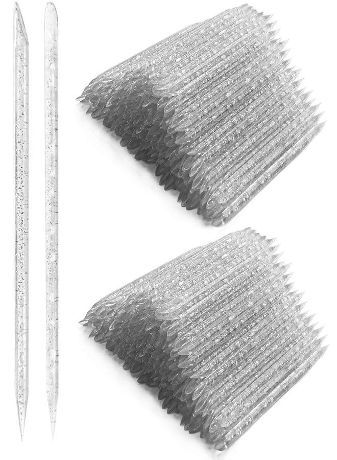 YSAFAI 200 PCS Disposable Nail Stick Cuticle Pusher bulk, Nail Care Sticks, Cleaning Cuticle Stick,Cuticle Manicure and Pedicure Stick for Fingernail, (Black) - Image 1