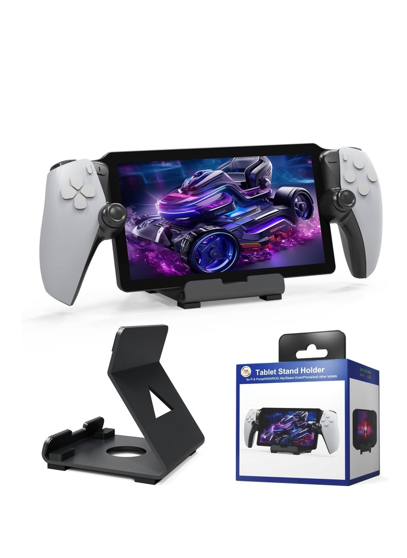 KASTWAVE - PS Portal Stand, Stand Base Compatible with PS5 Portal Remote Player, Frosted Aluminum Alloy Holder with Anti-Slip Silicone Pad for PS Portal Handheld Console, Switch, and Mobile Phones - Image 1