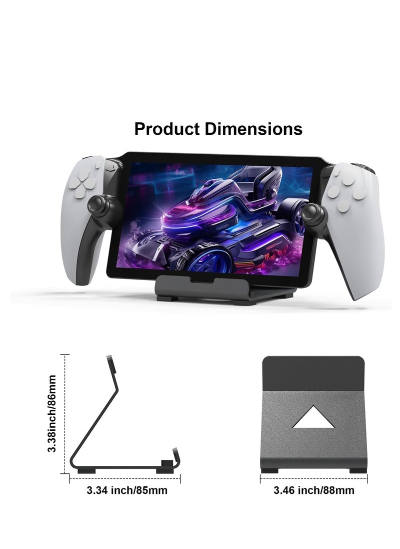 KASTWAVE - PS Portal Stand, Stand Base Compatible with PS5 Portal Remote Player, Frosted Aluminum Alloy Holder with Anti-Slip Silicone Pad for PS Portal Handheld Console, Switch, and Mobile Phones - Image 1