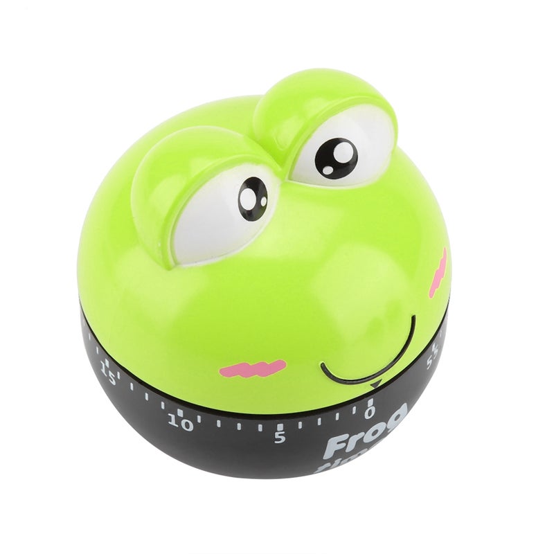 Cartoon Animal Shape Kitchen Timer Mechanical Counters Clock for Cooking Timing Tool(Green) - Image 5