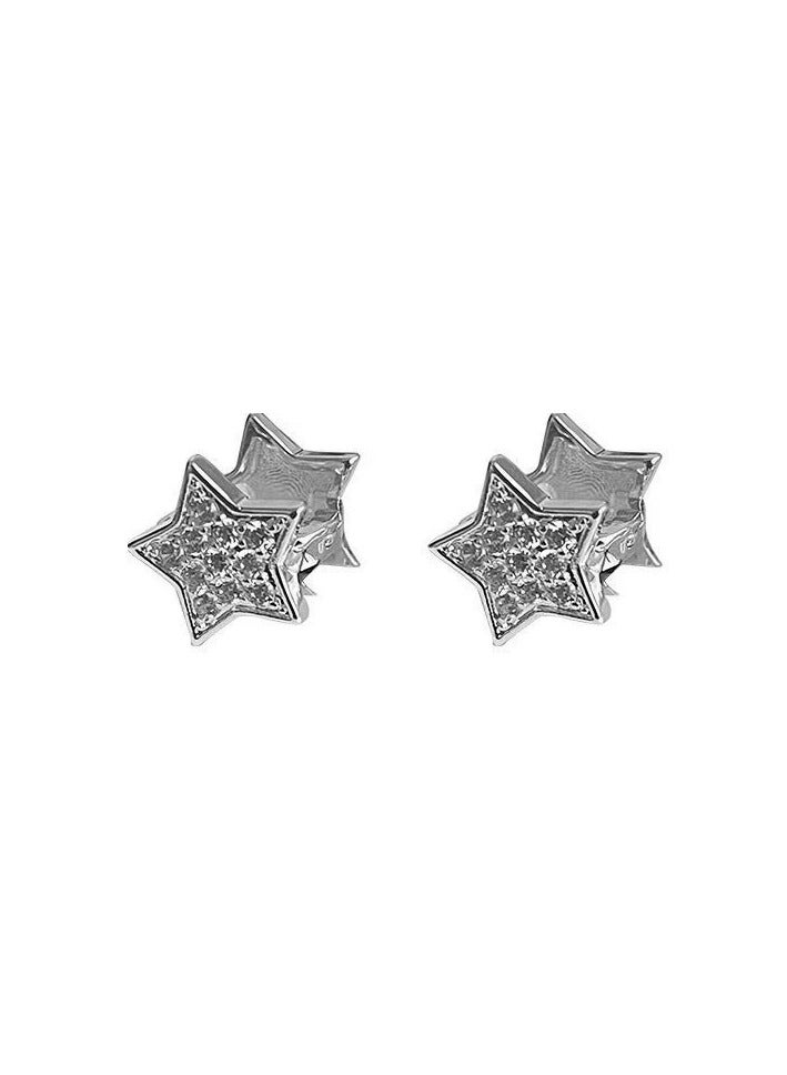 Goolsky Star Zircon Earrings for Women – Sweet & Cool Style, Trendy Autumn/Winter Studs, Chic Lightweight Luxury Ear Jewelry  - Image 2