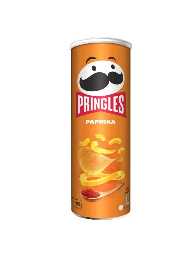Pringles Paprika Flavored Potato Chips- 165gms