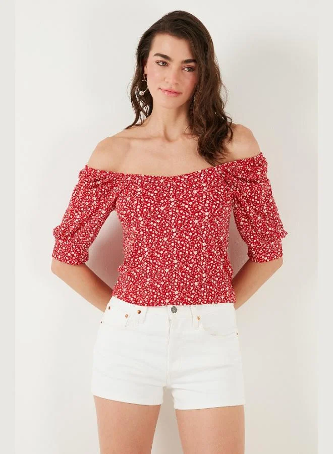Lela  Lela Three Quarter Sleeve Wide Collar Blouse Women's BLOUSE 5869001 for Women | Best Price UAE