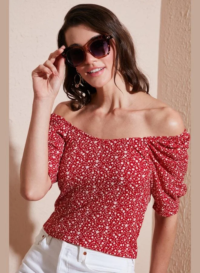 Lela Lela Three Quarter Sleeve Wide Collar Blouse Women's BLOUSE 5869001