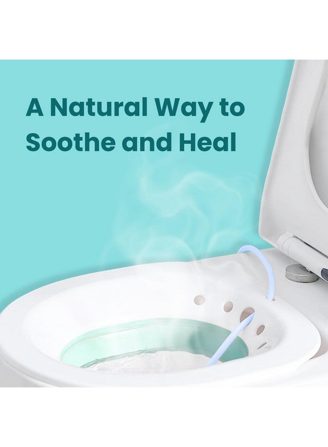 MEDTECH® Sitz Bath for Adults | Fits All Toilet Seats | Pump Flusher for Fissure, Pregnant Women, Postpartum Care, Hemorrhoids Inflammation Treatment | Piles Tub for Hot Water Bathing | Sitz Bath Tub for Post Delivery - Image 2