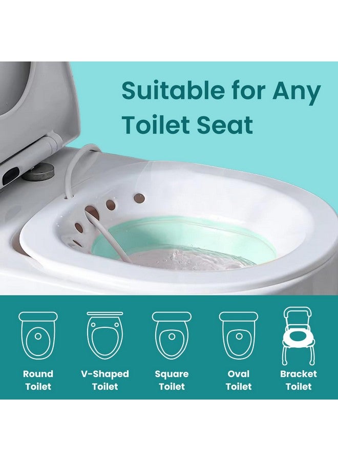 MEDTECH® Sitz Bath for Adults | Fits All Toilet Seats | Pump Flusher for Fissure, Pregnant Women, Postpartum Care, Hemorrhoids Inflammation Treatment | Piles Tub for Hot Water Bathing | Sitz Bath Tub for Post Delivery - Image 5